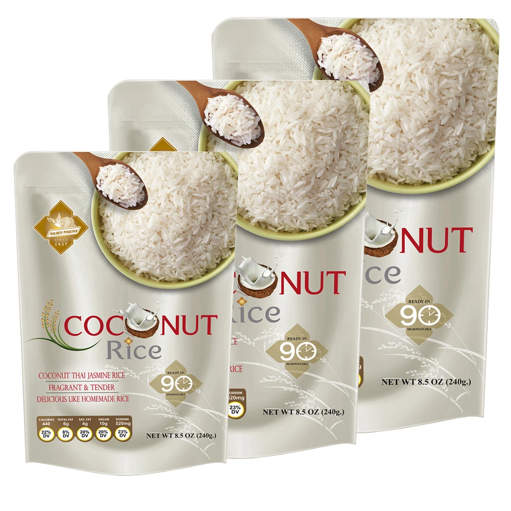 Best product Jasmine Rice Ready to Eat - Coconut Rice Pack in Pouch 240g Premium Quality Product from Thailand