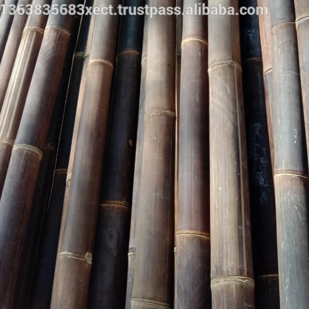 
Black Bamboo Poles Natural Straight Non-Treated 240-600cm 