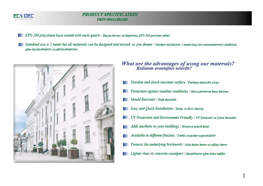 Window Cornice Exterior EPS Mouldings WCECO1