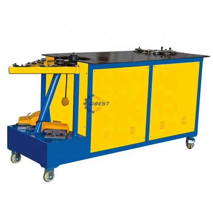 Electric elbow making machine with manual round elbow flanging forming for round pipe making