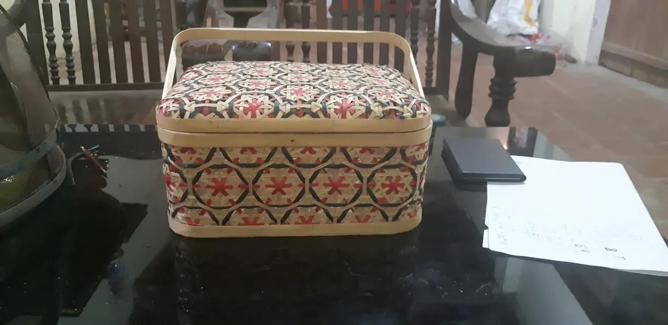 low price Tropical Style Decoration Bamboo Rattan Basket Flower Plant Indoor Storage baskets