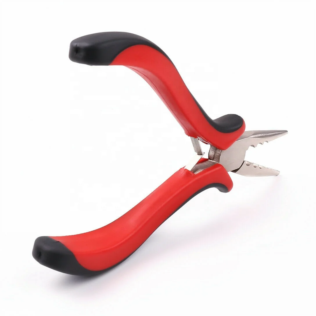 Hair Extensions Plier Puller for Nano or Micro Nano Rings Silicone Micro Beads Tool/ Silicone Micro Rings Beads stainless steel