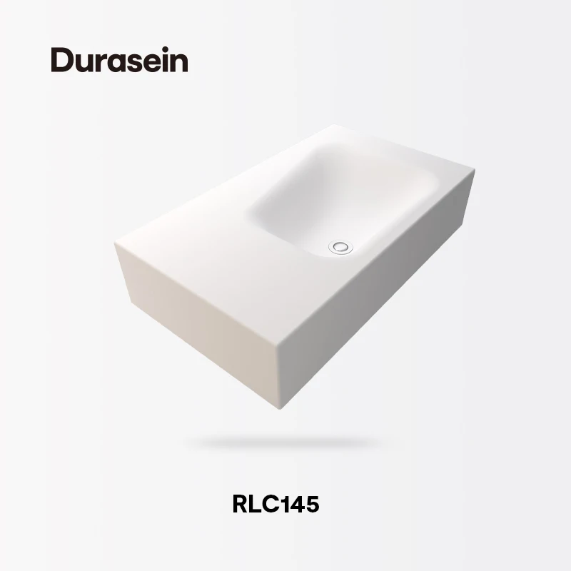 Чистая акриловая прочная раковина RLC145 для ванной комнаты, раковина для умывальника, круглая Современная стильная белая отель, индивидуальный аксессуар Durasein
