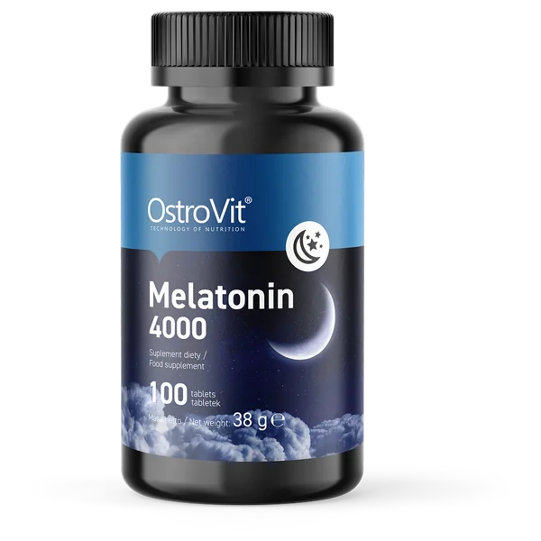 OstroVit Melatonin 4000 mcg 100 tabs healthy and strong sleep jet lag difficulties with falling asleep