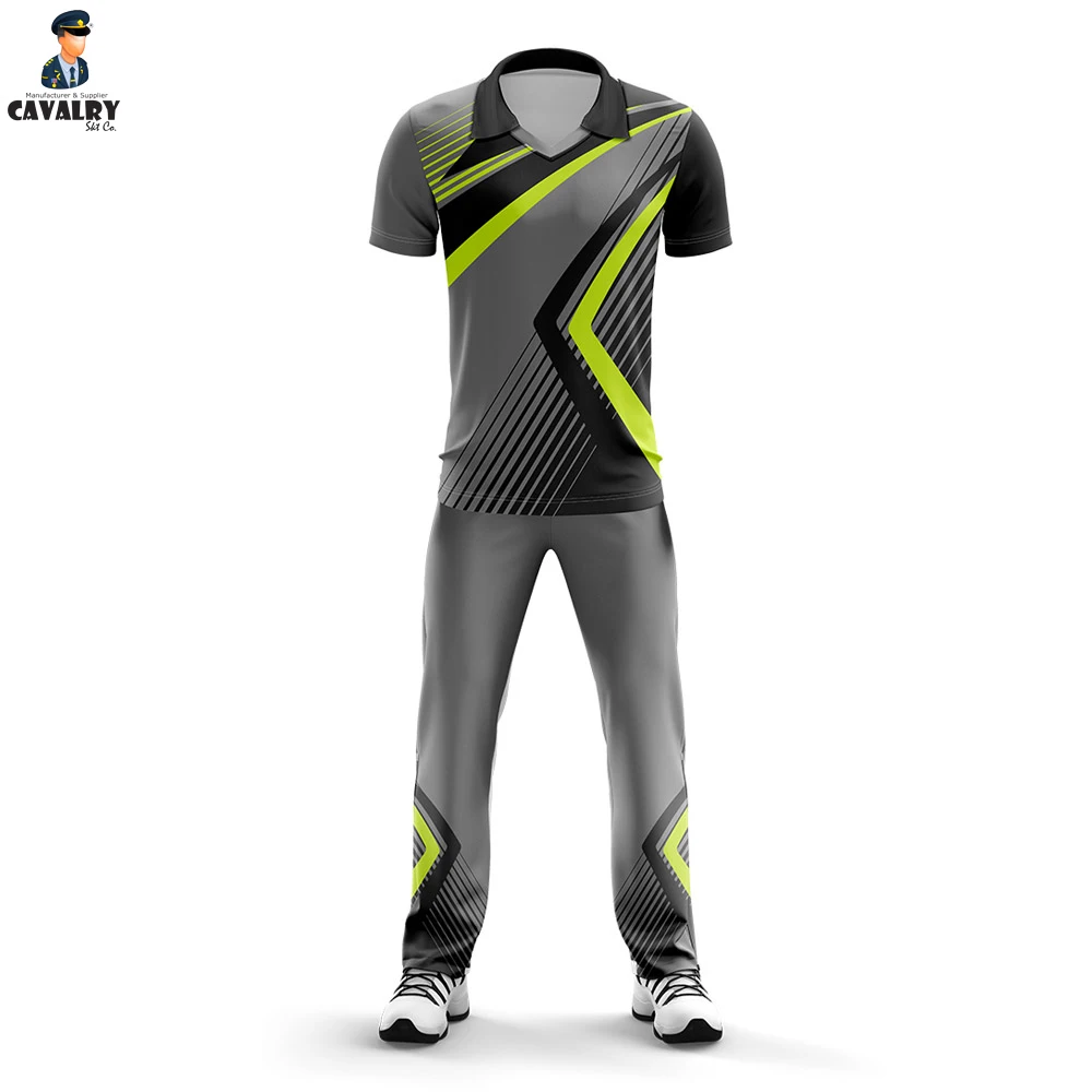 New Design 2022 Cricket Jersey Pattern Customize design Uniforms Cricket Kits Sublimation Uniforms