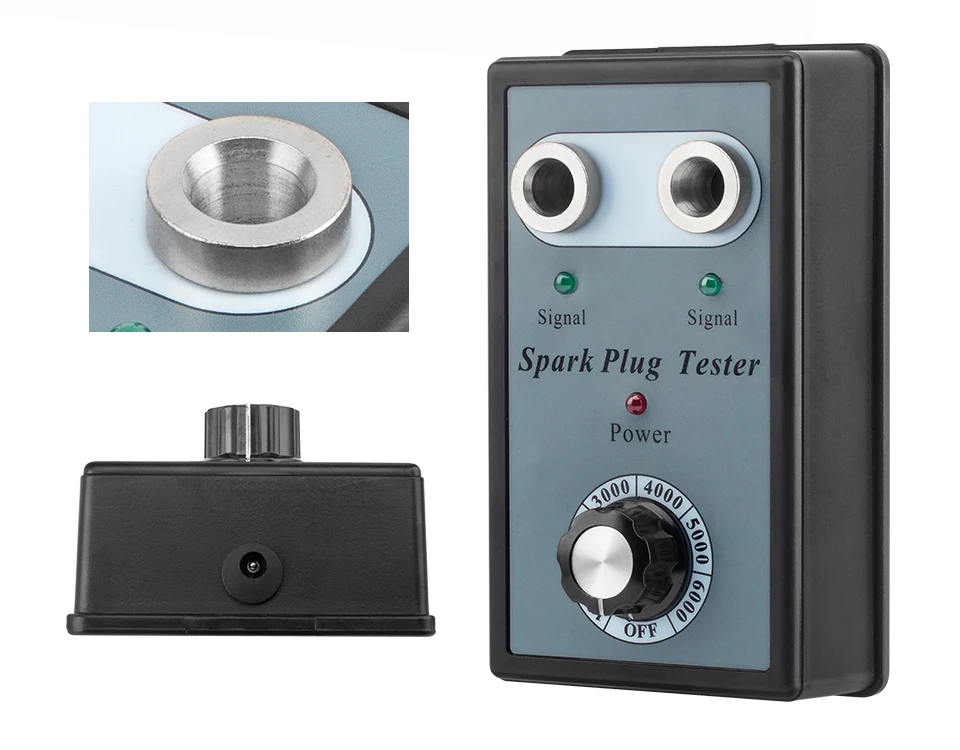 New Dual Hole Car Spark Plug Tester Ignition Plug Analyzer Diagnostic Tool