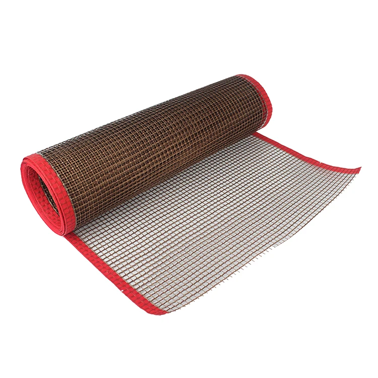 PTFE Coated Open Mesh Conveyor Belt For Textiles Dryers in 4*4mm Mesh Size