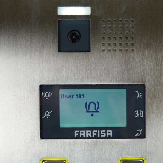 Top quality vandalproof video door entry panel Farfisa TD2000HE digital call  real estate doorbell camera for buildings