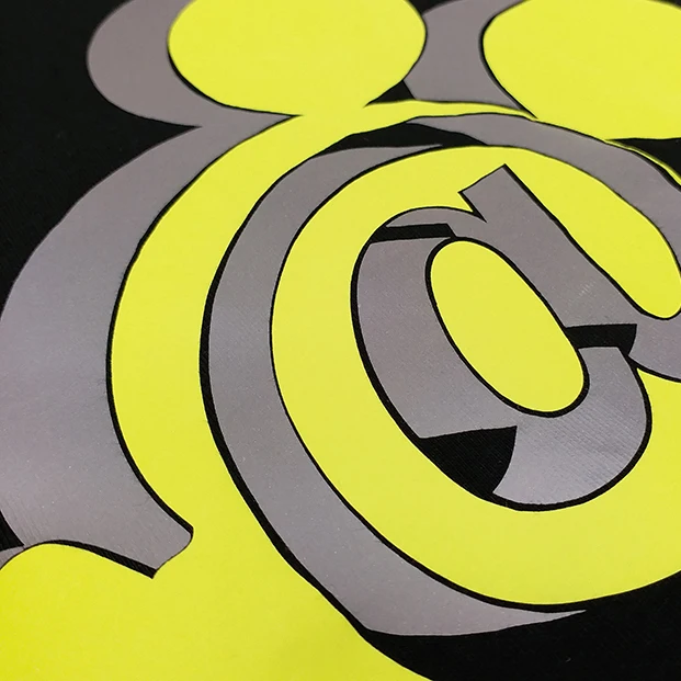 
100% cotton Men Women OEM ODM Reflective Print Custom T shirt Printing Reflective Print Tshirt 