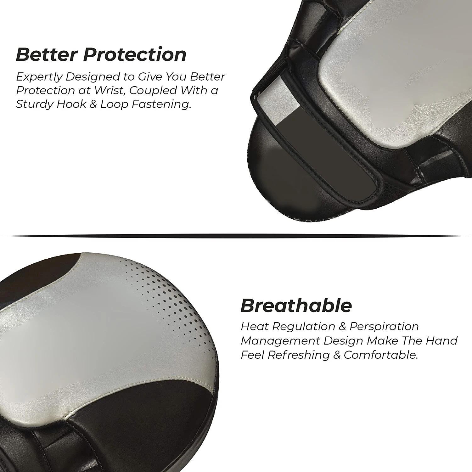 2022 Boxing Pads MMA Focus Mitts Adjustable Strap Hook Great for Punching Training