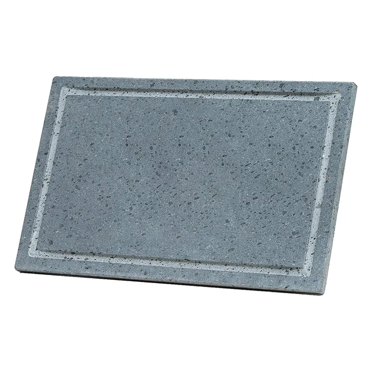 Lava Stone Kitchen Usage Rectangle Shape pizza meat oven tray made in sicily from mount Etna Lava stone basalt stone