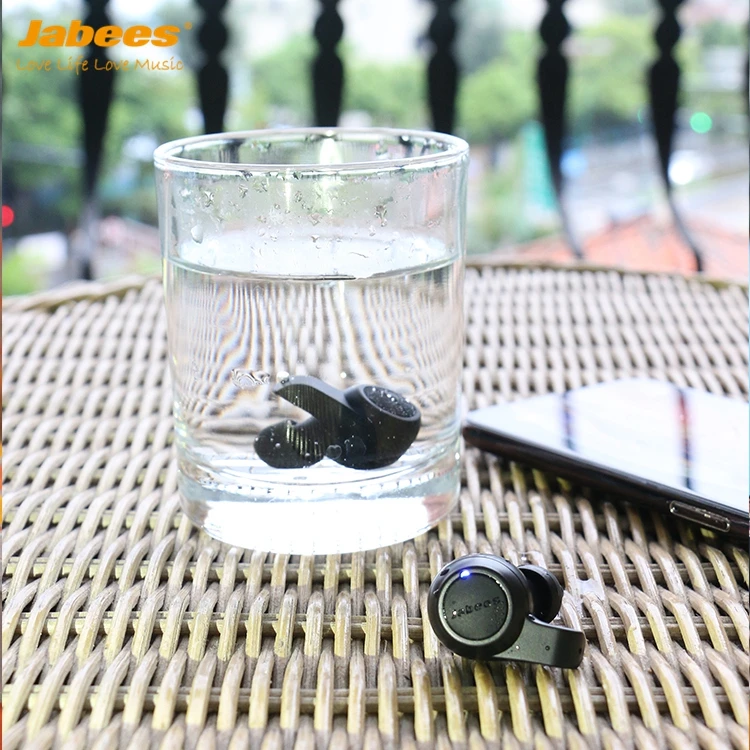 Jabees IPX7 Waterproof Wireless Sports Earphones TWS Earbuds with Dual-Mic 40 Hrs Battery with Portable Charging Case Firefly.2