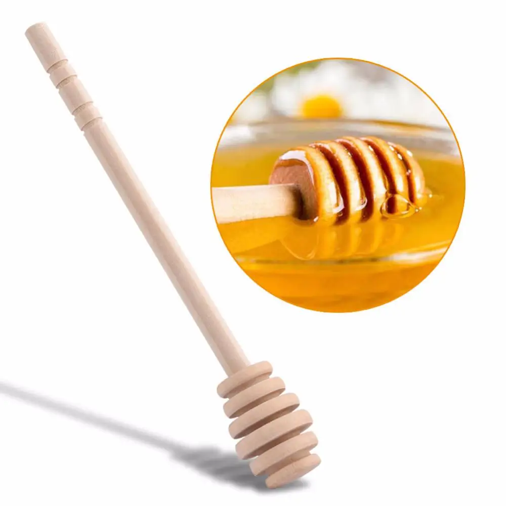 
Eco Friendly Wooden Honey Dipper Sticks Different Sizes/Wooden Honey Dipper Stick Spoon Dip Stirrer Shaker With Long Handle 