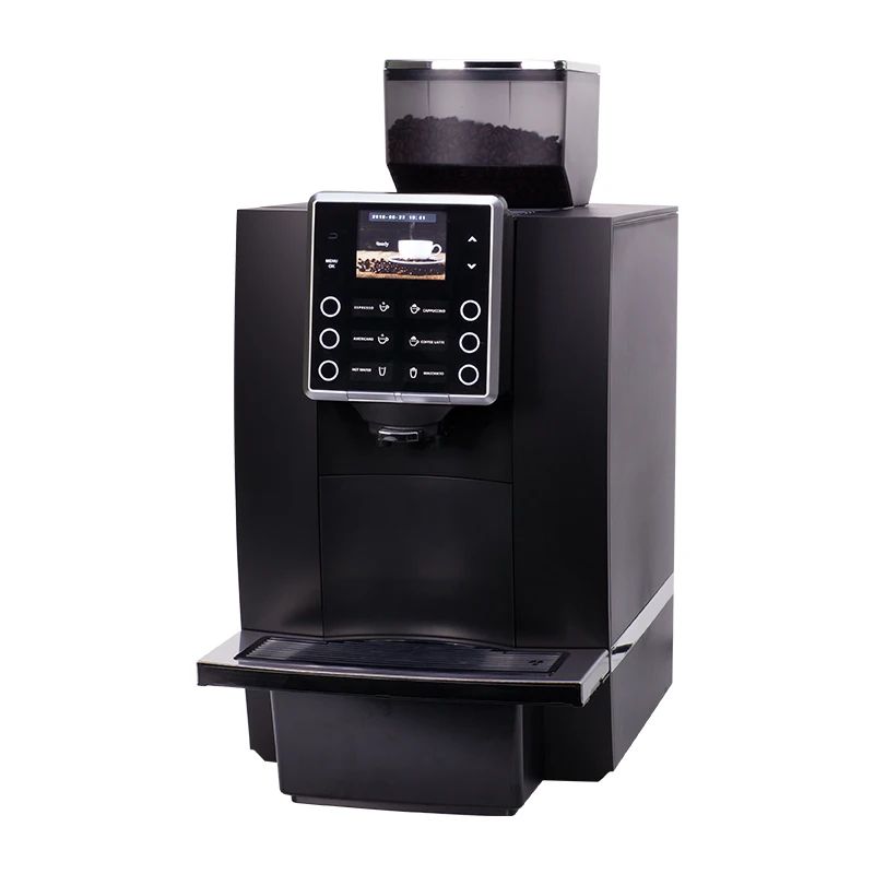 
3.5 TFT color touch screen fully automatic bean to cup coffee machine 
