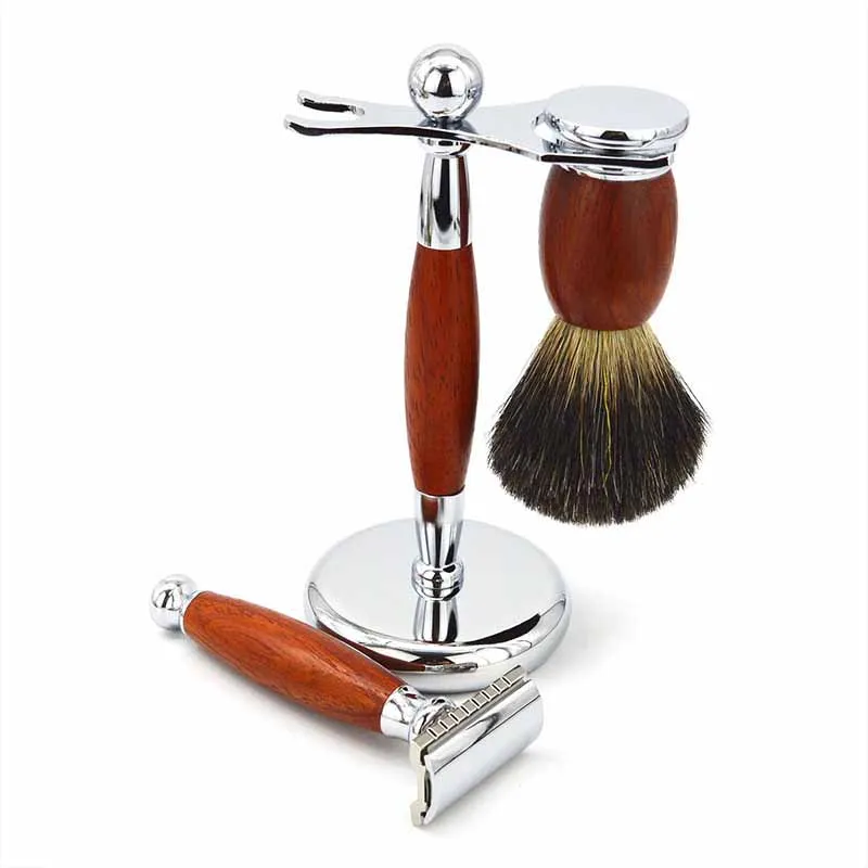 Professional Set Safety Double Edge Shaving Razor Grooming Kit Single Blade Face BODY Male Underarm