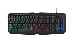 Rainbow backlight gaming keyboard 1.5m PVC cable 104-key standard keyboard  with multimedia keys
