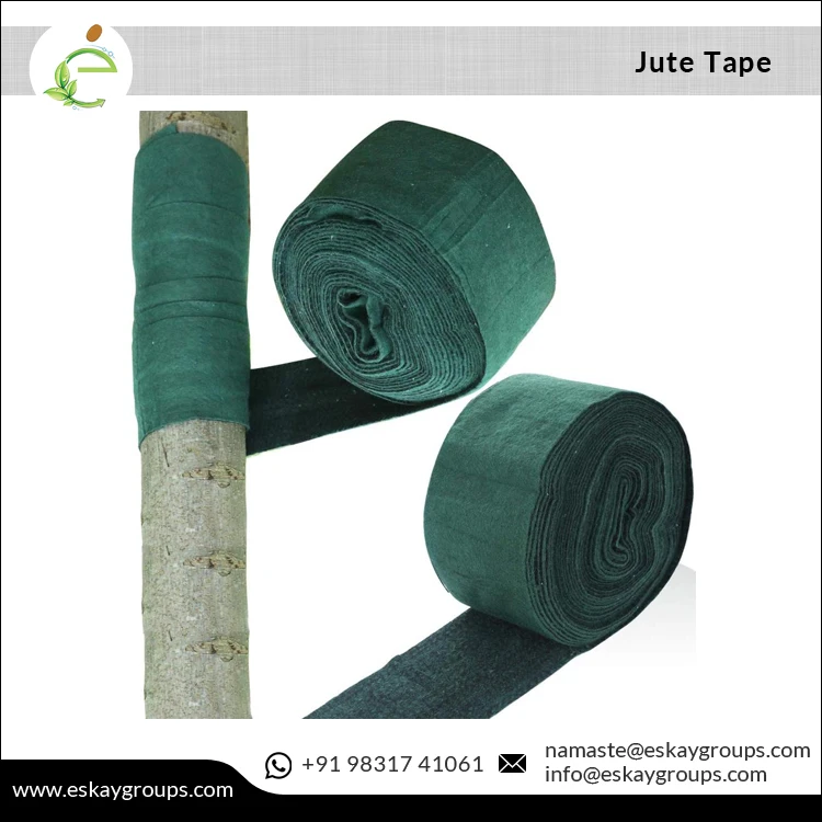 High Quality Pure 100% Eco Friendly Tree Wrap Tape Jute Burlap Hessian Fabric Mesh Fabric Roll