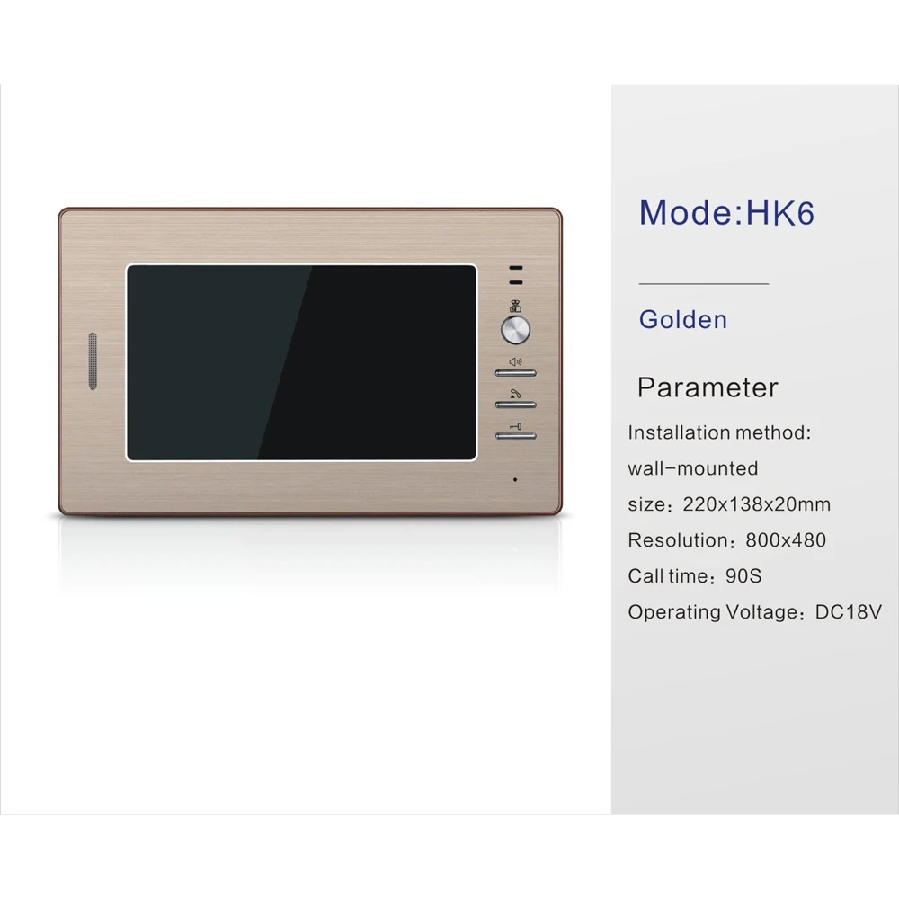 
Best quality in room wifi hd ahd smart analog tuya 7 inch video monitors doorbell intercom, good quality smart intercom 