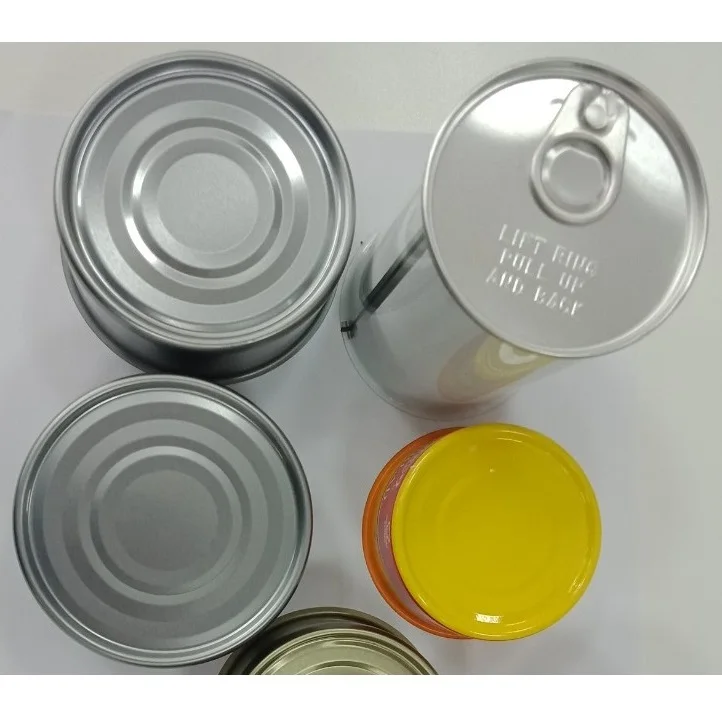 Vietnam Exported Tuna Cans Best Price round Metal Tin Packaging for Vegetarian Food Customizable Logo Printing