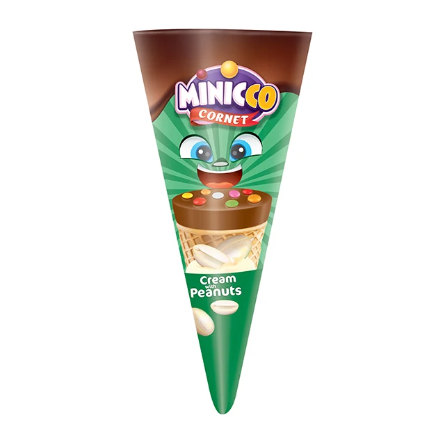 Top Selling Candy for Kids 2021 Premium Peanut Halal Kosher Cone Chocolate Biscuits for Children Toys Candy Baby Wholesale