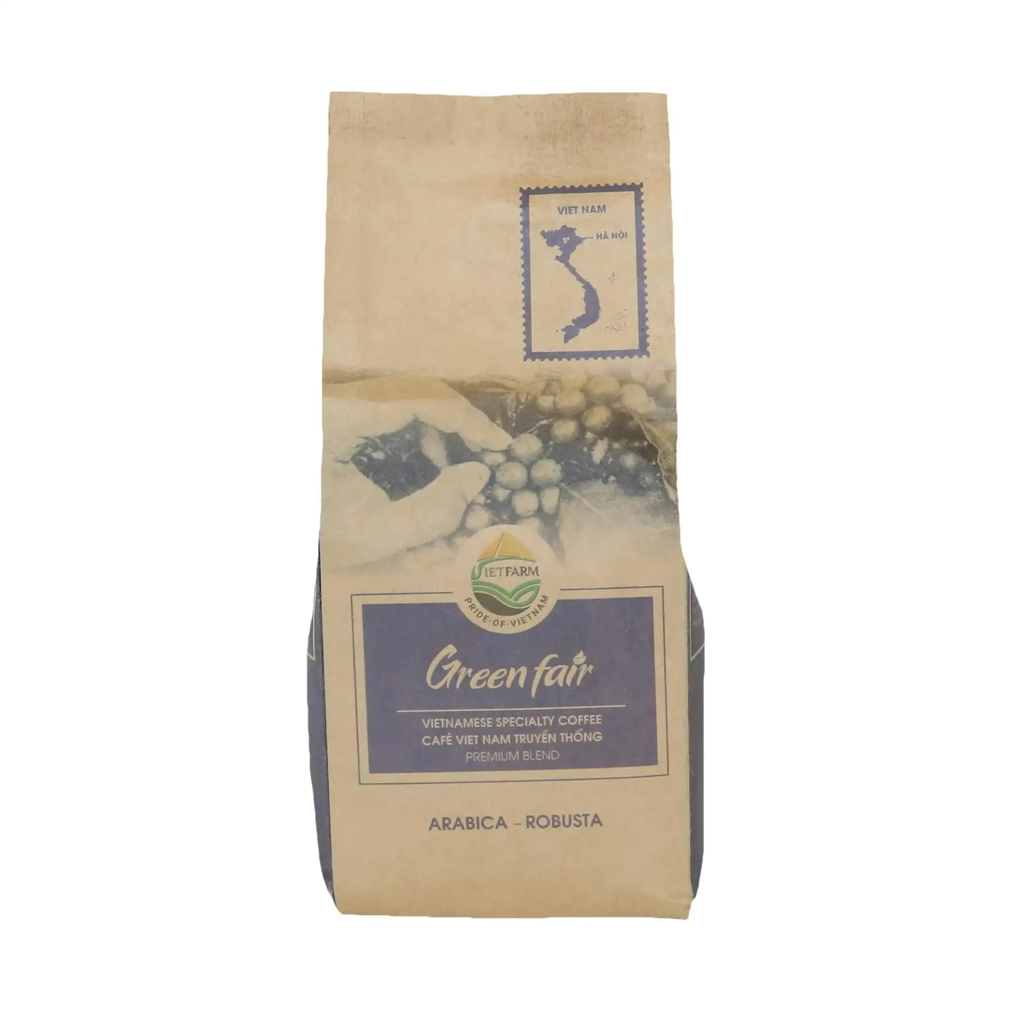 Vietnamese Ground Coffee Blending Arabica and Robusta With Draft Package Wholesales