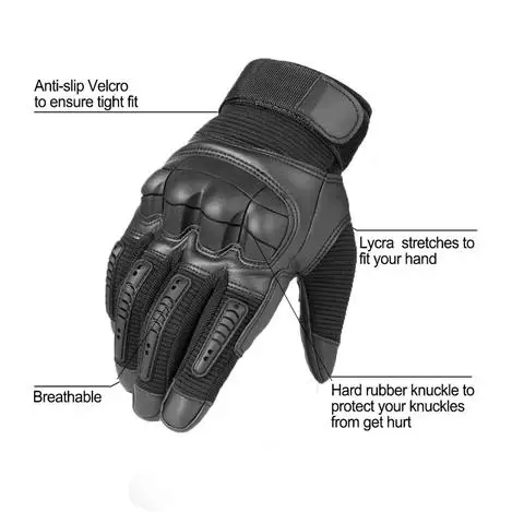 Тактические перчатки Военные резиновые с твердыми костяшками