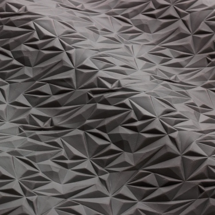 Prisma-Top grain Italian cow leather-genuine leather-geometric embossing contract leather for hotel upholstery