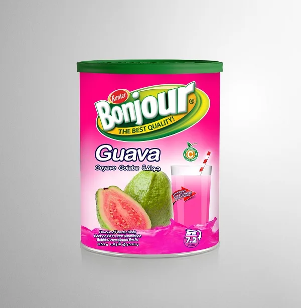 BONJOUR  900 gr Tin GUAVA instant powder drink