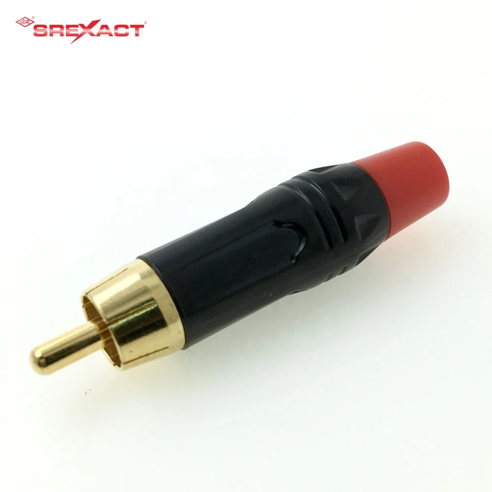 Professional audio male connector rca conector