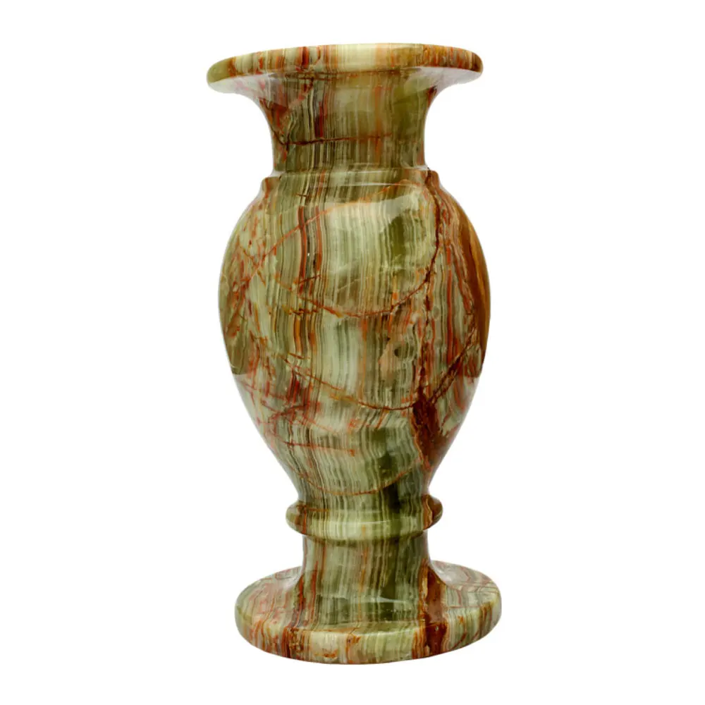 
Factory rate decorative onyx marble vases with flowers in stock | High Quality Green Vase 