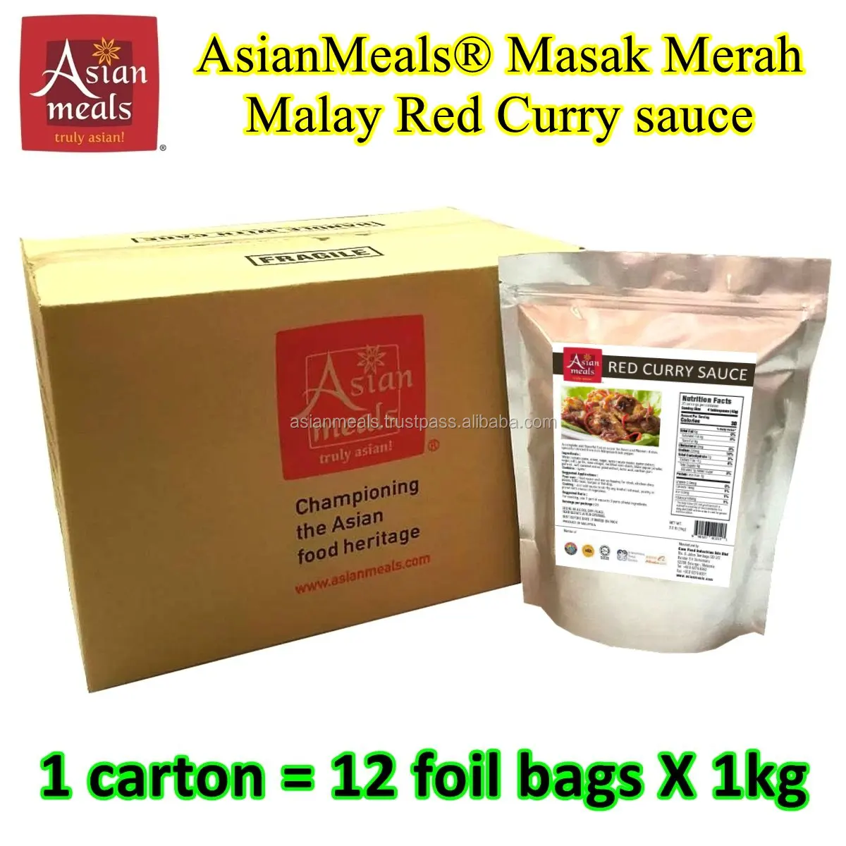 Best Selling With Halal Malaysia Brand Masak Merah Malay Red Curry Paste Spicy Flavor Quick Cook 	Famous Delicious