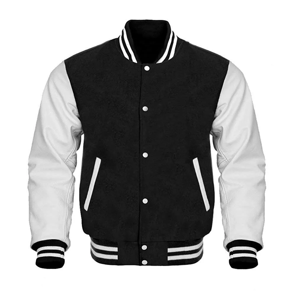 OEM Custom Logo Patchwork Patch 100% Polyester Satin Bomber Flight Varsity Jacket For Men