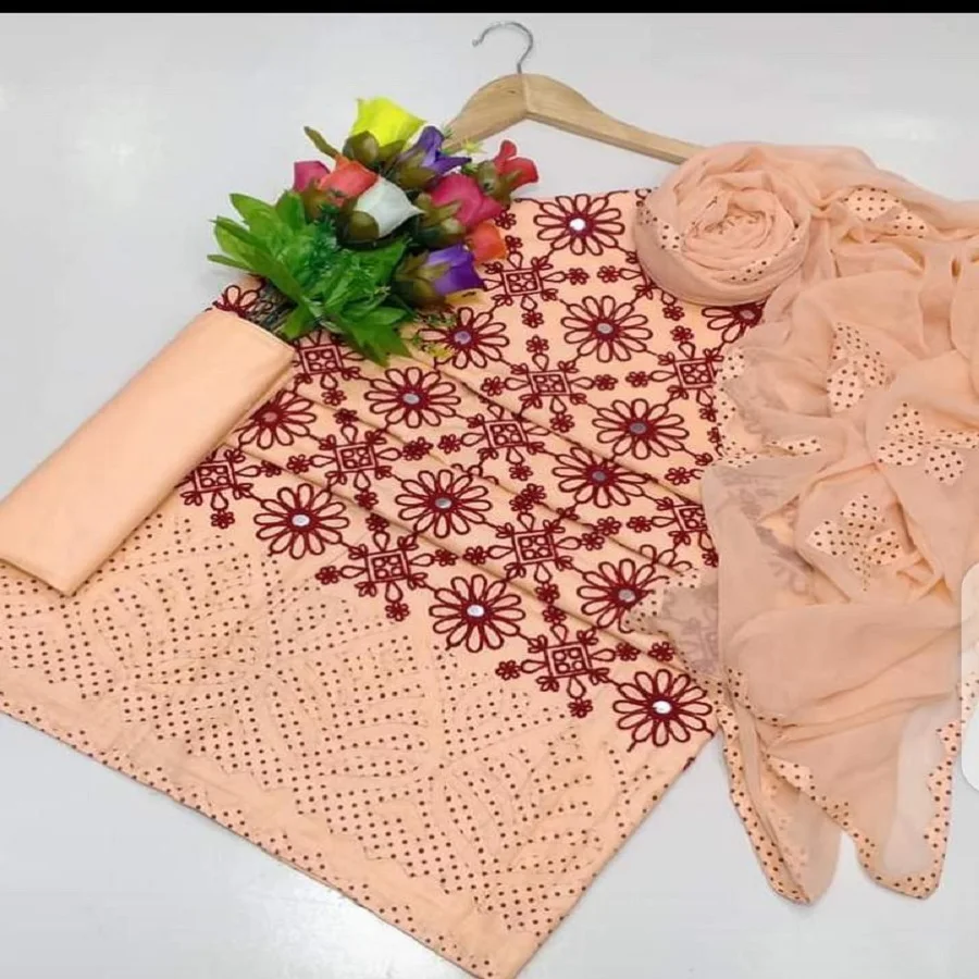 
Pakistan and Indian ladies salwar kameez Lawn 3 piece suits with heavy embroidery 