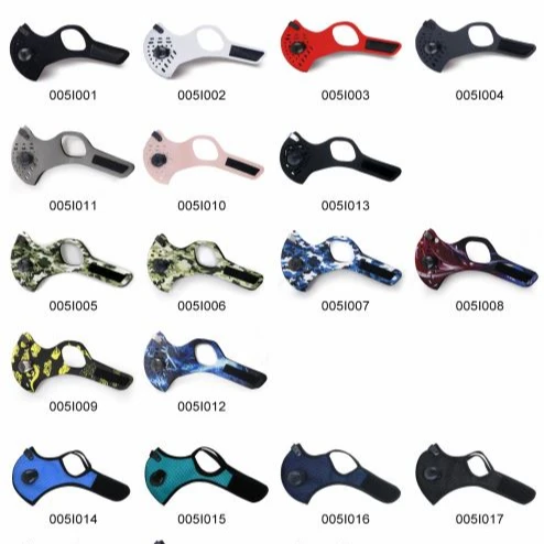 
Blue Flame Cycling Mask Outdoor Sports Mask with Valve over the ear with quality rubber encased nose clip 