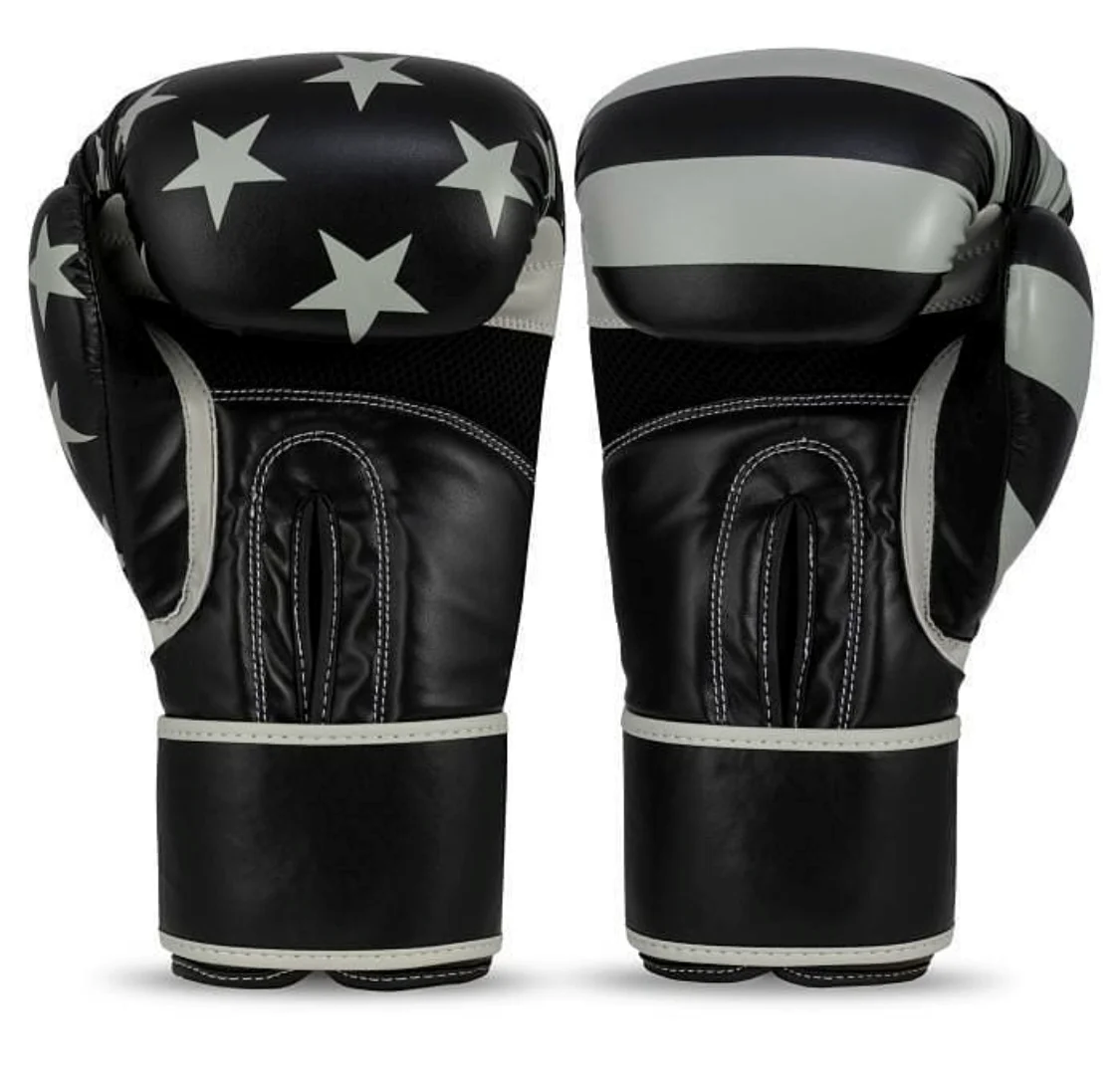 Custom Flag Printed Boxing Gloves Training Gloves