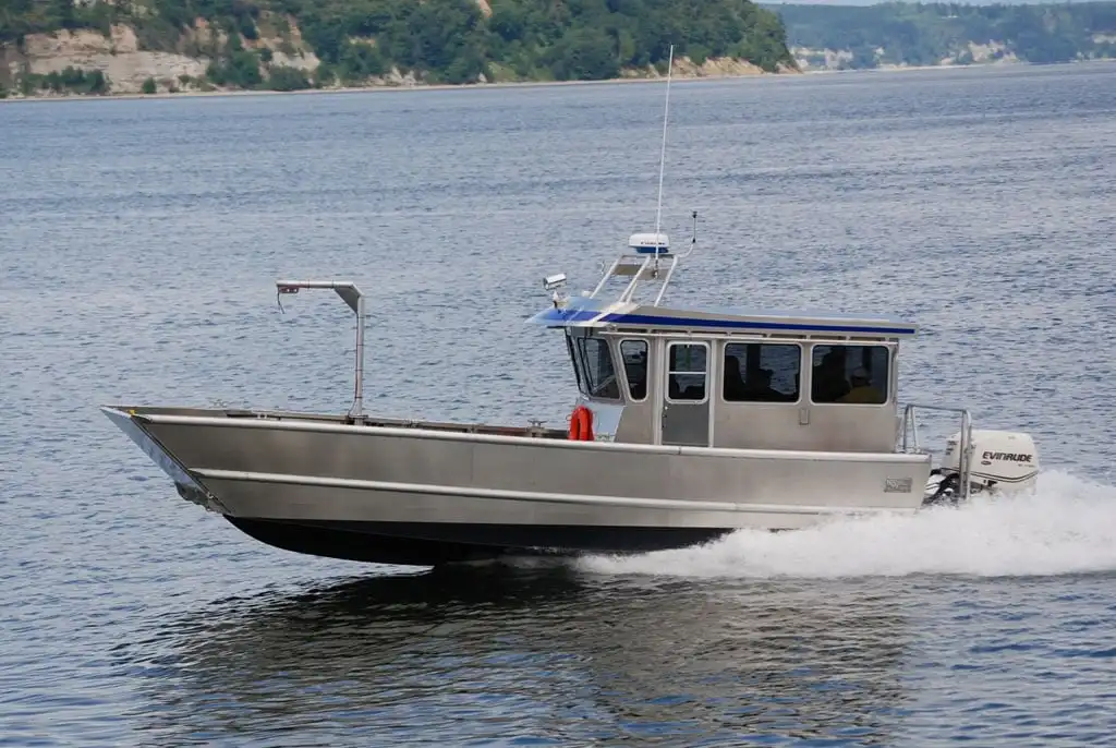 
30ft/9mtr China design cargo transport aluminum fishing boat with wheelhouse landing craft 