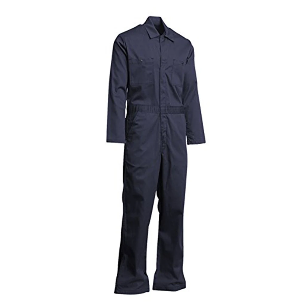 Wholesale  Coverall Zipped cotton/polyester Work Wear Reflective Safety Suit