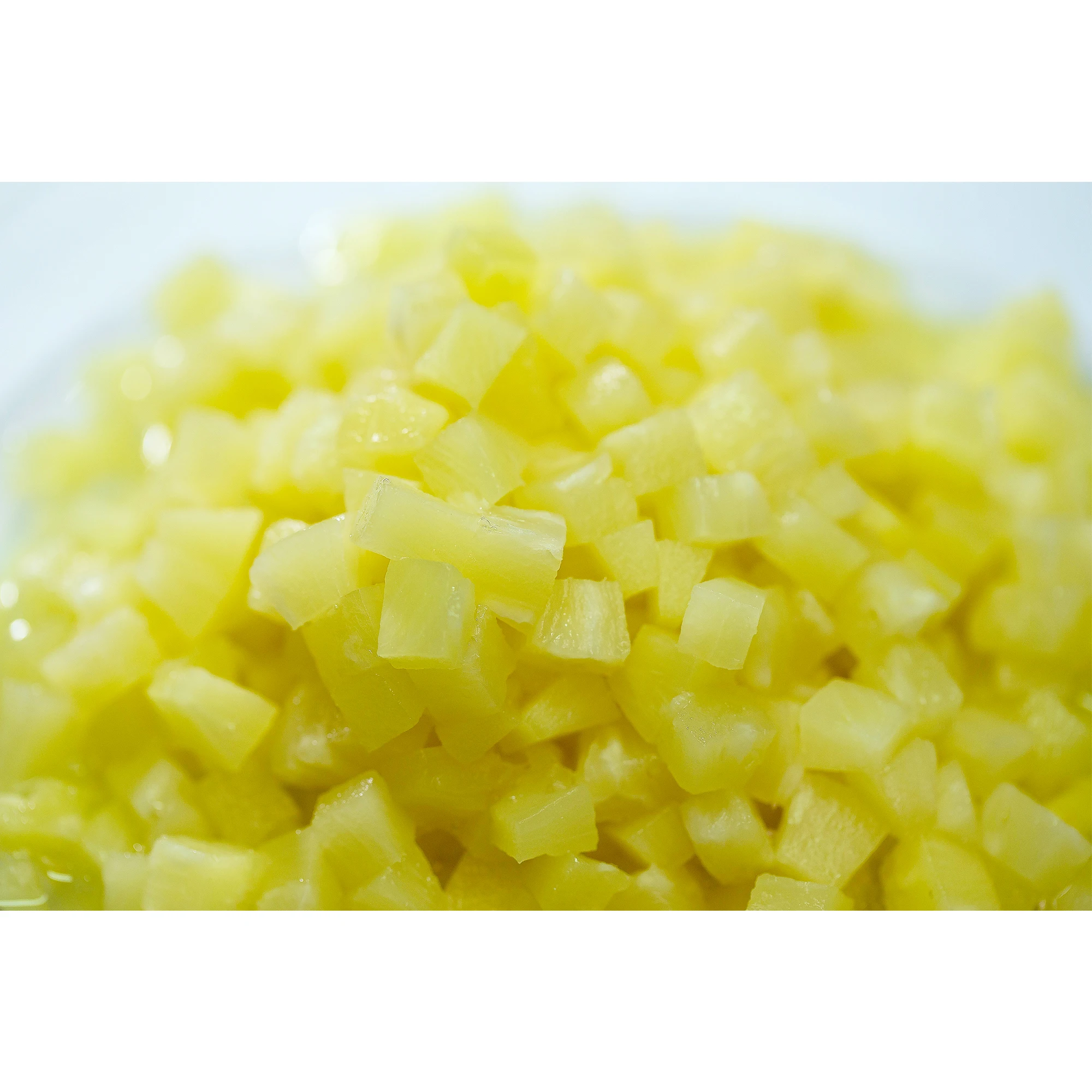 Delicious Canned Pineapple Dice in Syrup 108oz Top Grade Fruit from Thailand