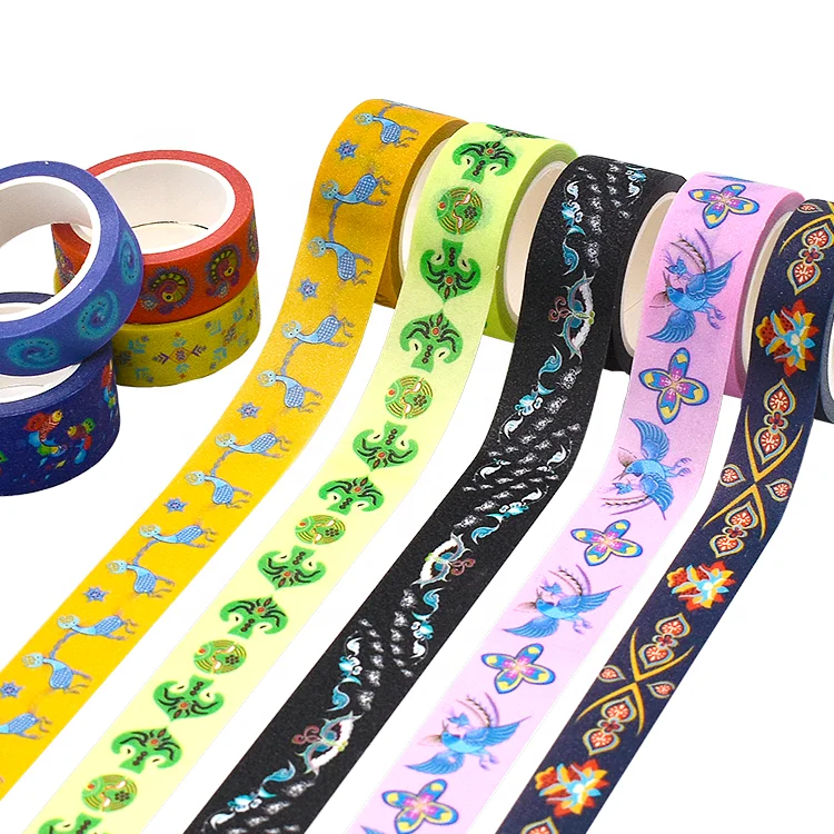 American Craft Waterproof Glitter Masking Washi Tapes custom