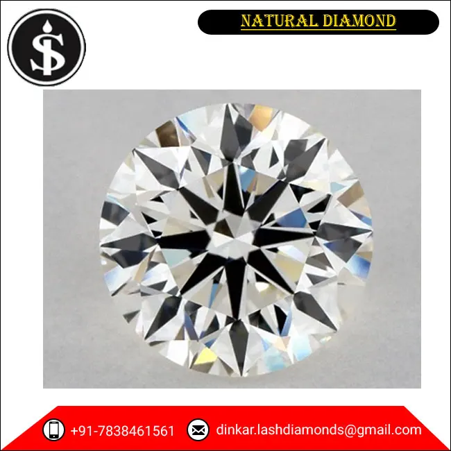 Hot Sale Fashion Jewelry VVS Clarity Round Brilliant Loose Natural Diamond