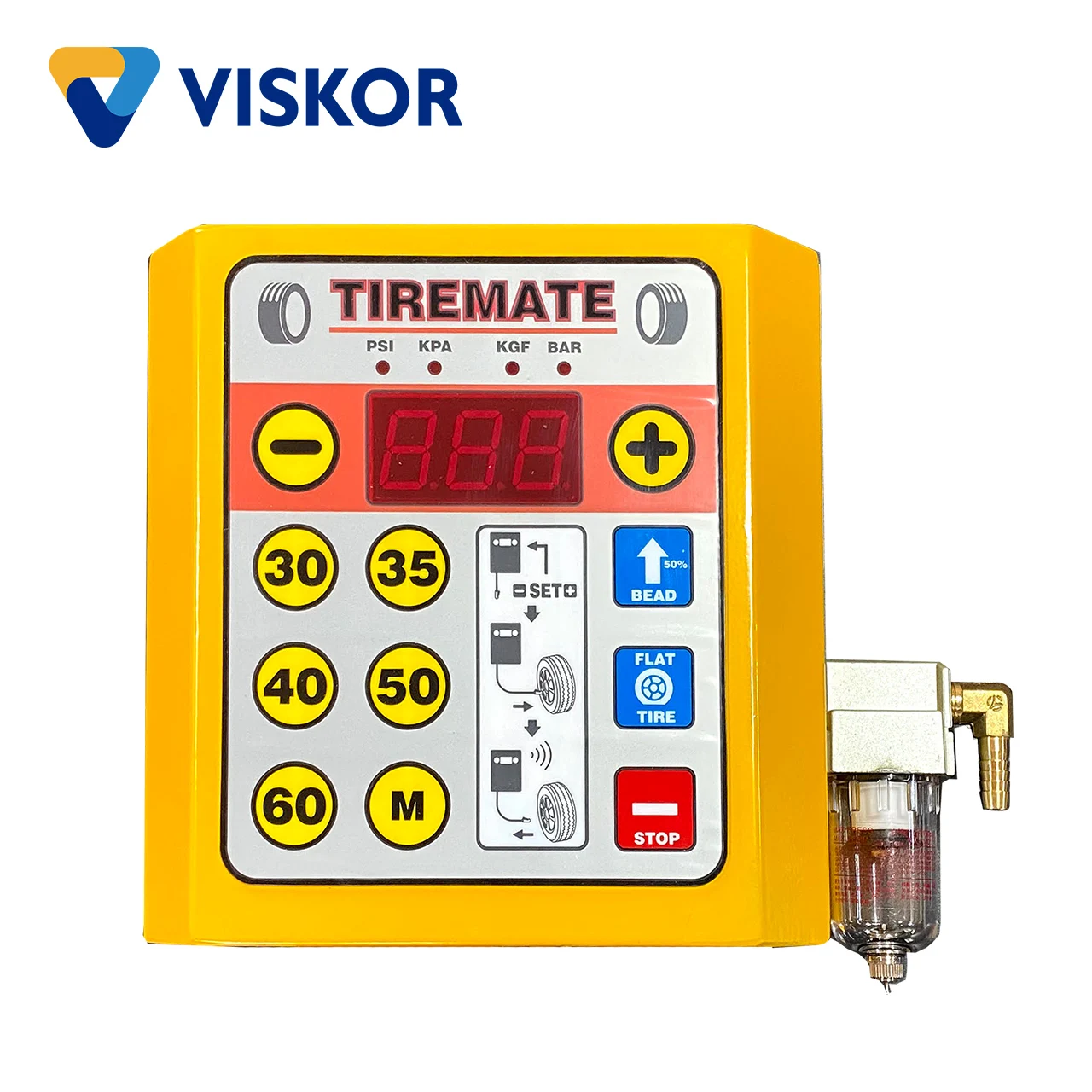 Автоматический насос для шин [VISKOR] VTI-31X 101-150psi Ce