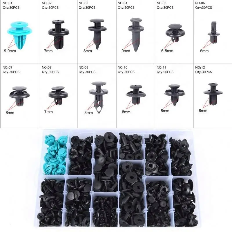 Auto plastic clips car nylon clips factory