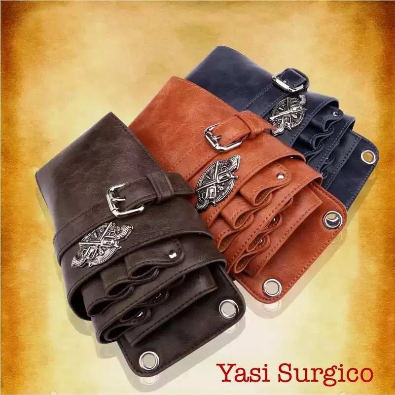 Leather Scissor Hairdressing Tool Holster Pouch Holder Waist Hair Barber Belt Bag