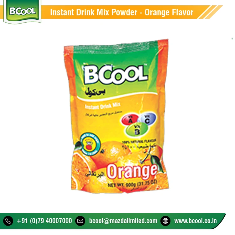 Top Manufacturer Company Selling Pure Energy Booster Orange Fruit Flavour Juice Instant Powder