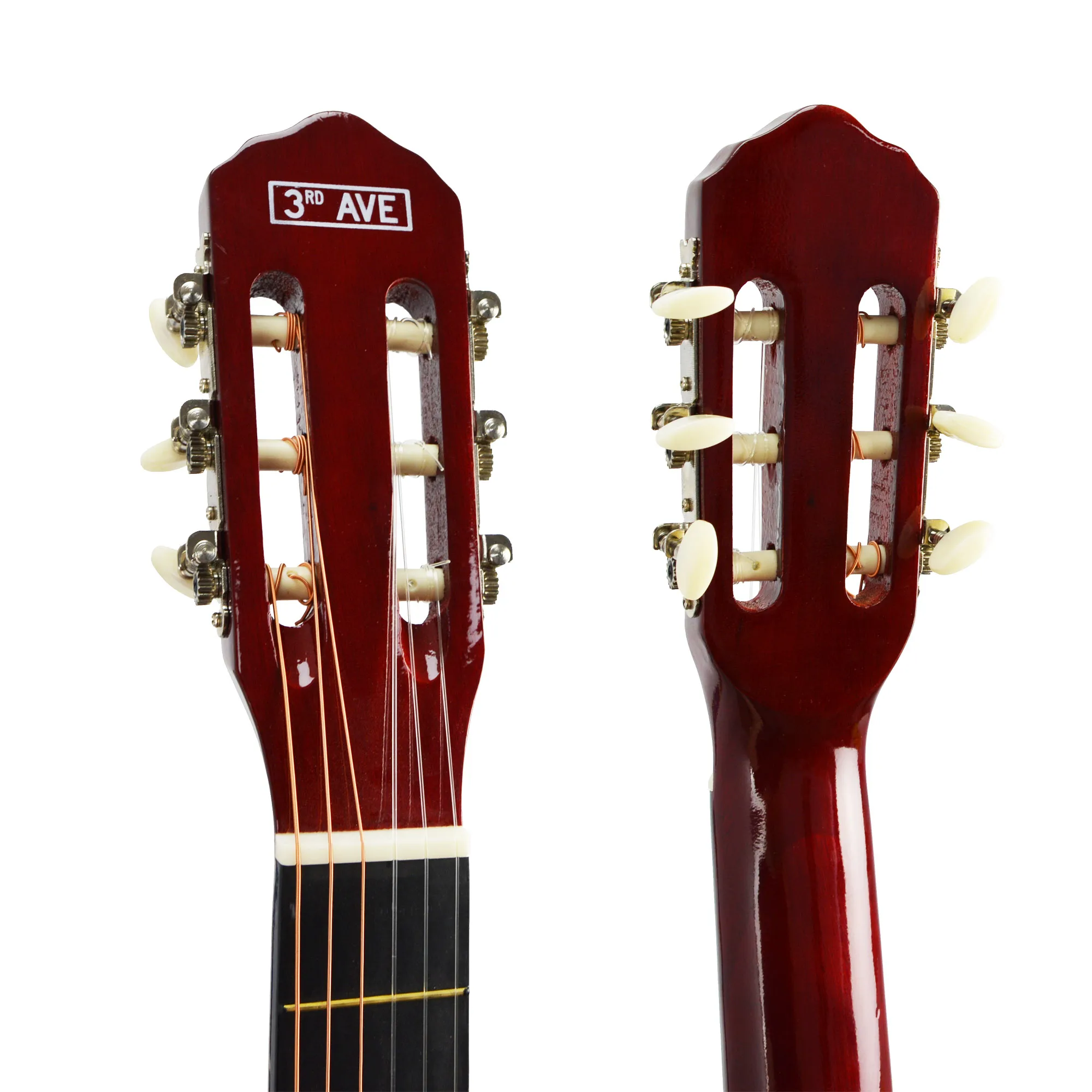 3rd Avenue STX20 4/4 Full Size Classical Guitar Pack Nylon Strings with Gigbag, Spare Strings and Tuner