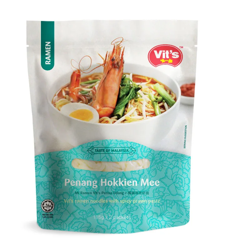 Vits instant noodle Ramen with Hokkien Flavour in Carton (Halal)