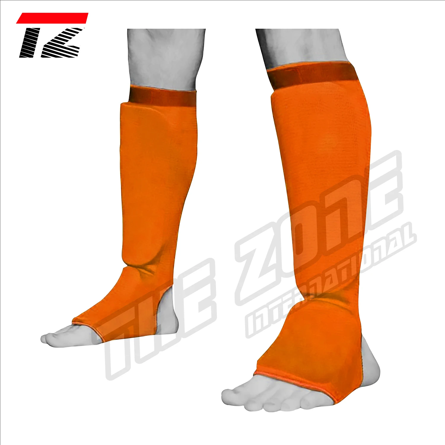 
High quality Genuine Leather QST Brand Shin Guard/instep pads protection shin pads for safety boxing and training in ring 