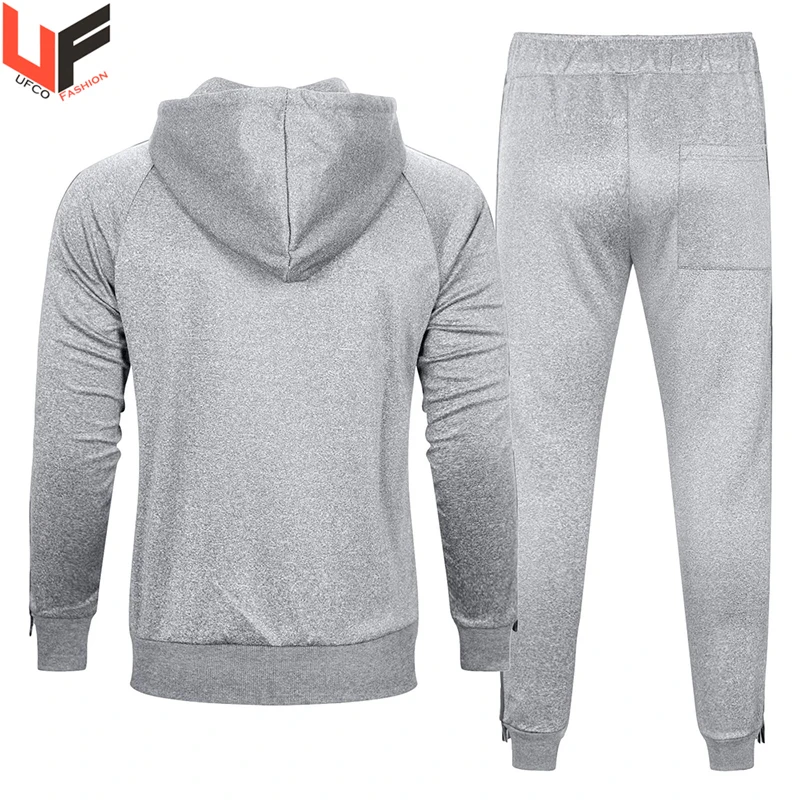 Custom Design High Quality Men Polycotton Tracksuits Plain Men Summer 2022 New Customizable Tracksuit Hoodie Trouser Set Unisex