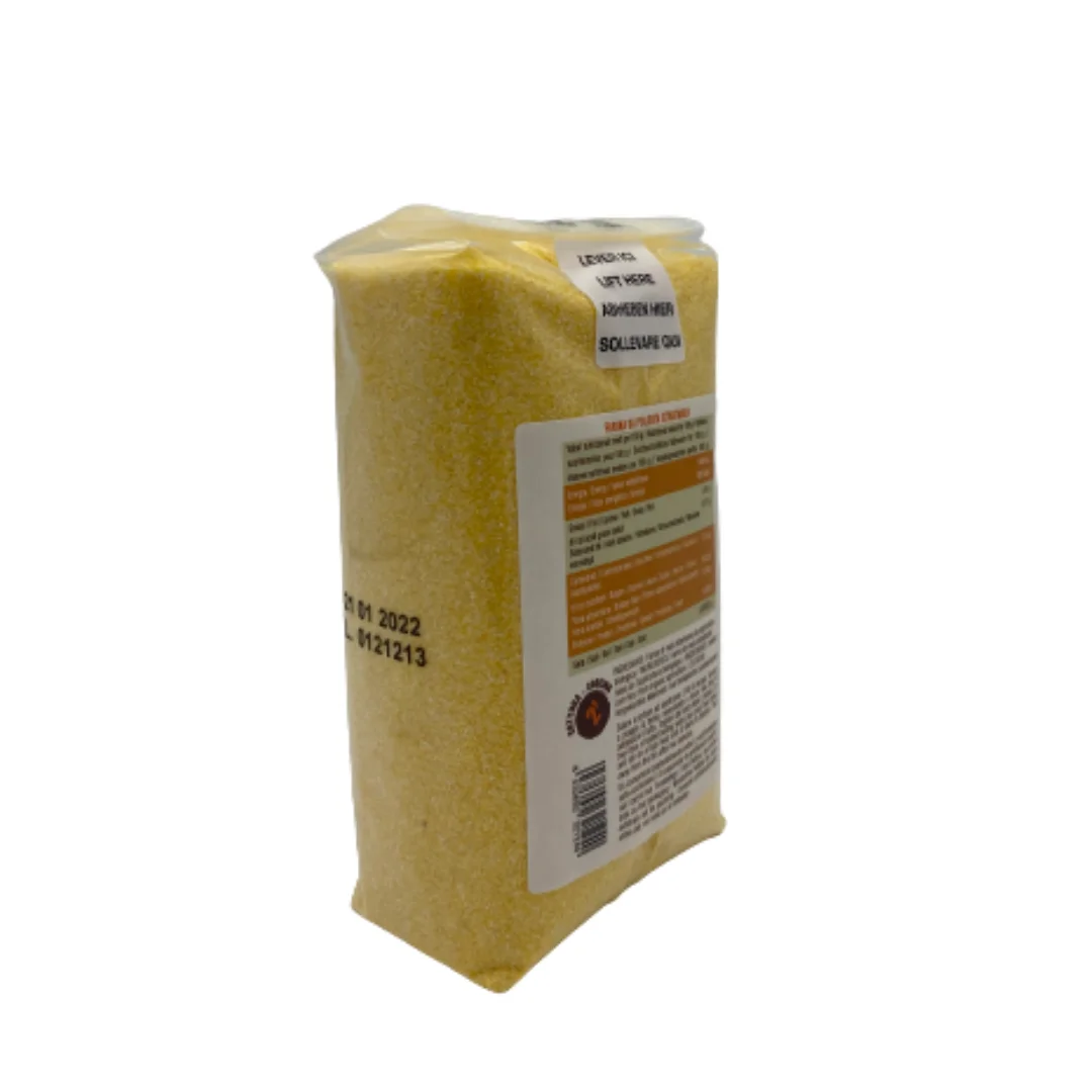 PRIVATE LABEL make your logo Organic italian quality instant polenta corn yellow FLOUR 500gr