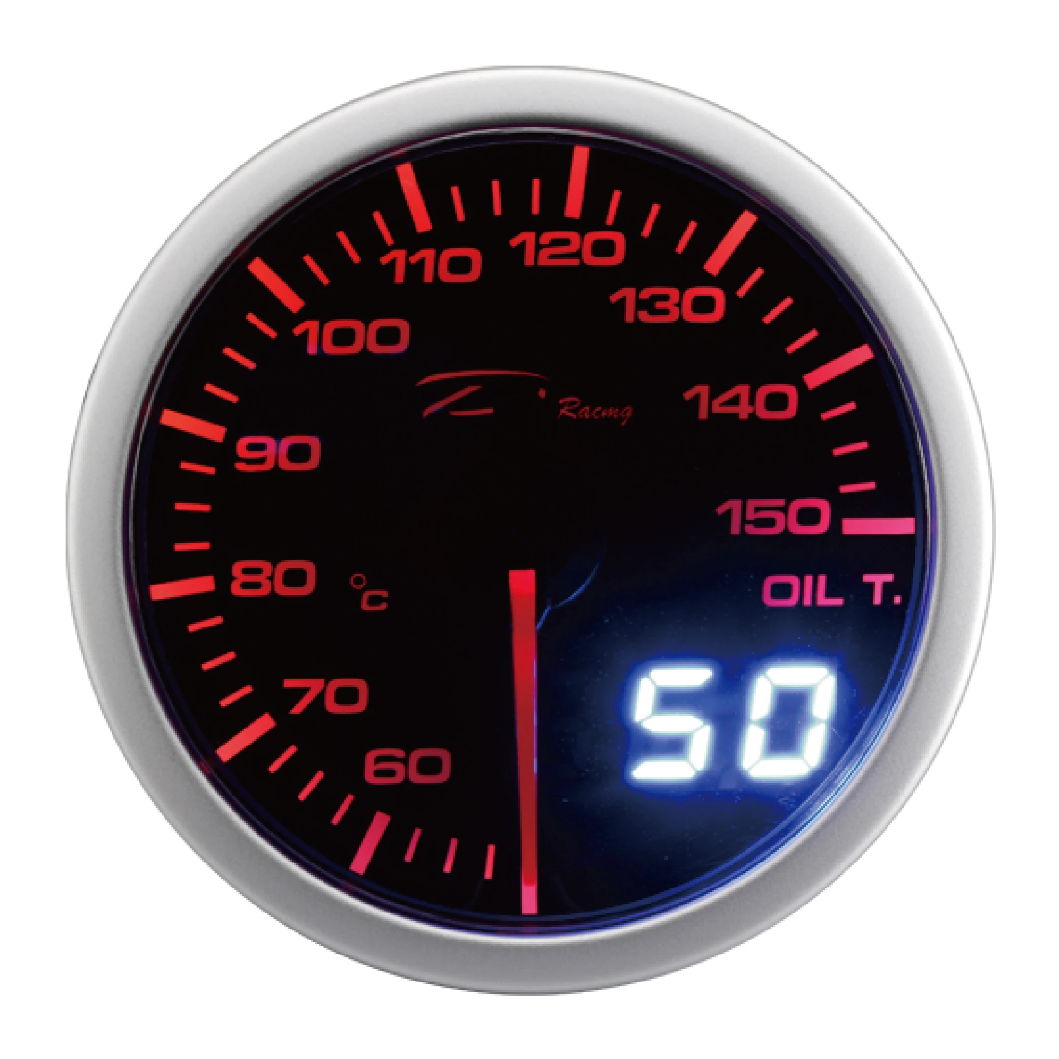 D racing 52mm dual view oil temp gauge for ultralight aircraft